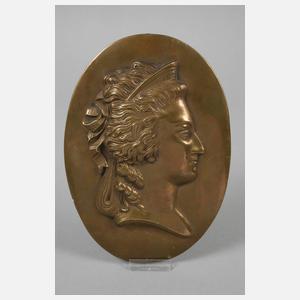 Paar Bronzeplaketten