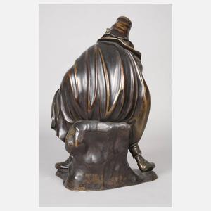 Bronzeplastik Musikant