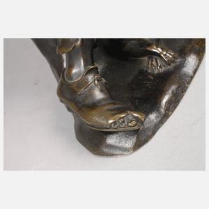 Bronzeplastik Musikant
