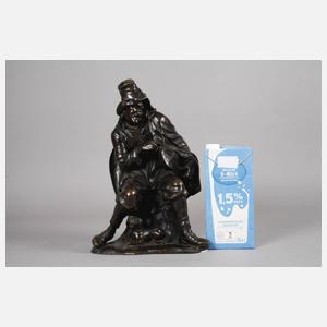 Bronzeplastik Musikant
