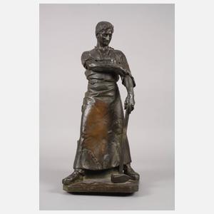 Karl Kretschmer, große Bronze Schmied