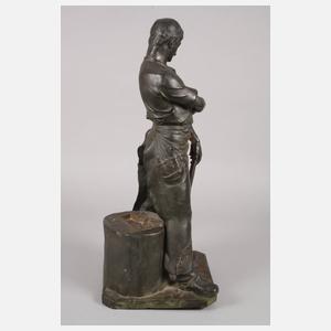 Karl Kretschmer, große Bronze Schmied