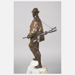 Friedrich Weghaupt, Bronzeplastik Jägersmann