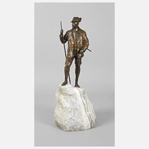 Friedrich Weghaupt, Bronzeplastik Jägersmann