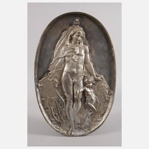 Paar allegorische Wandreliefs