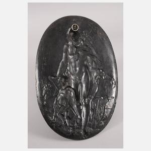 Paar allegorische Wandreliefs