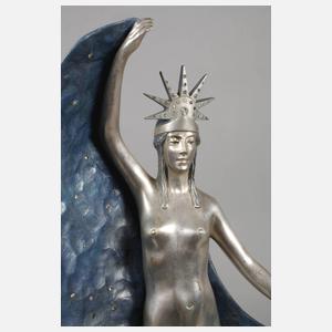 Bronzeplastik Allegorie der Nacht