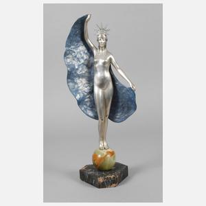 Bronzeplastik Allegorie der Nacht