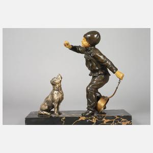 Geo Maxim, Kinderplastik Art déco