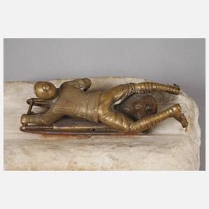 Kleinbronze Schlittenfahrt