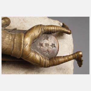 Kleinbronze Schlittenfahrt