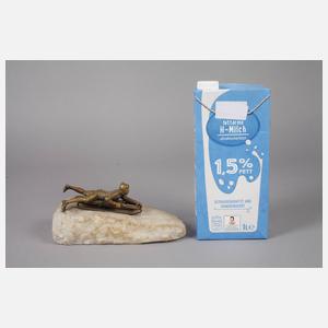 Kleinbronze Schlittenfahrt