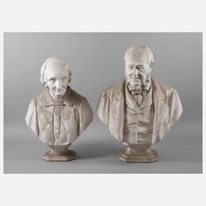 Franesco Barzaghi, Paar Portraitbüsten