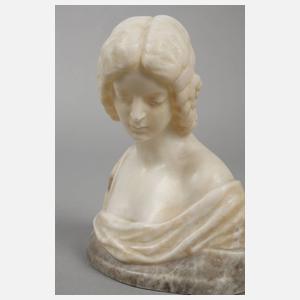 Mädchenbüste Alabaster