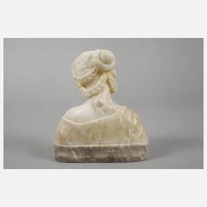 Mädchenbüste Alabaster