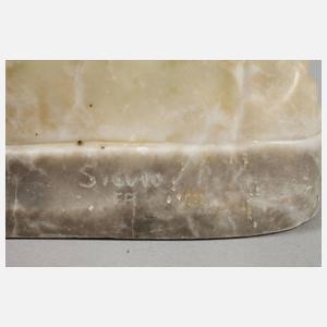 Mädchenbüste Alabaster