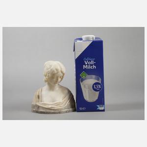 Mädchenbüste Alabaster