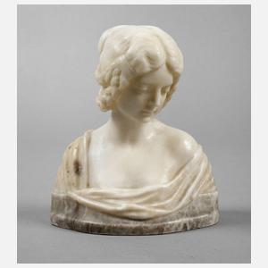 Mädchenbüste Alabaster