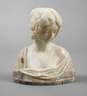 Mädchenbüste Alabaster