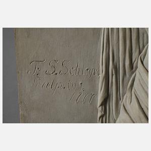 Friedrich Samuel Schlegel, Portraitrelief