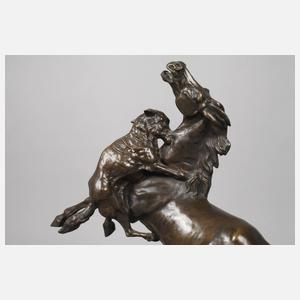 nach Pierre Jules Mêne, Pferd und Wolf