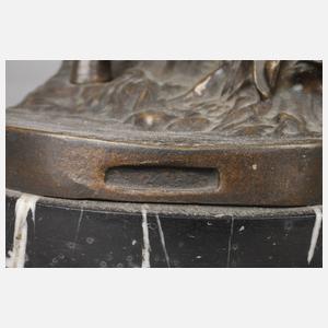 nach Pierre Jules Mêne, Pferd und Wolf