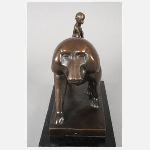 Tierplastik Mantelpavian