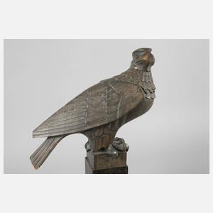 Geschnitzte Vogelplastik