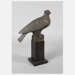 Geschnitzte Vogelplastik