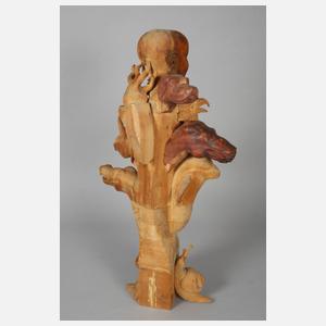 Moderne Holzskulptur