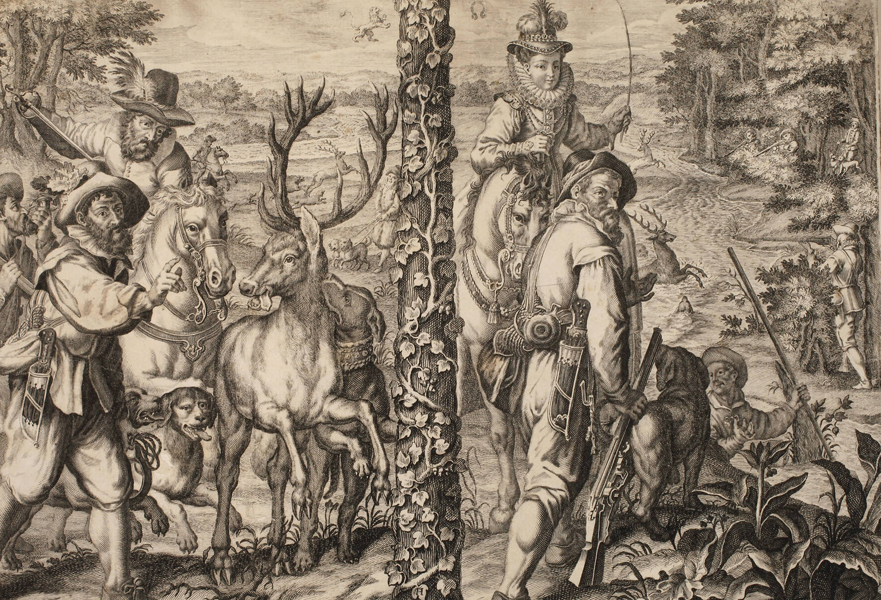 Carl Gustav Amling, Jagdszene