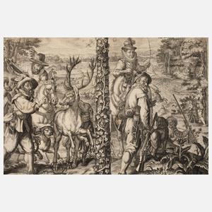 Carl Gustav Amling, Jagdszene