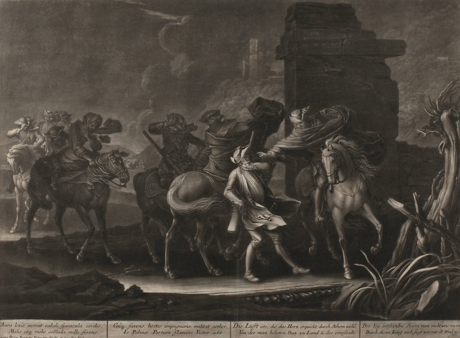 Georg Philipp Rugendas, Aus der Folge die Elemente