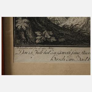 Johann Georg Winter, Flüchtender Hirsch