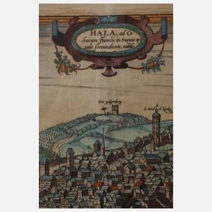 Braun und Hogenberg, Stadtansicht Schwäbisch Hall