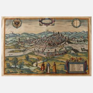 Braun und Hogenberg, Stadtansicht Schwäbisch Hall