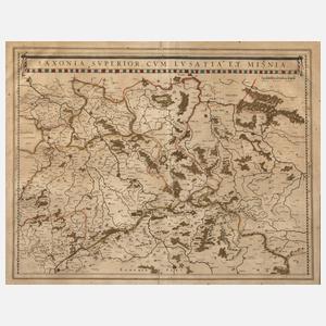 Joan Willemszoon Blaeu, Landkarte Sachsen