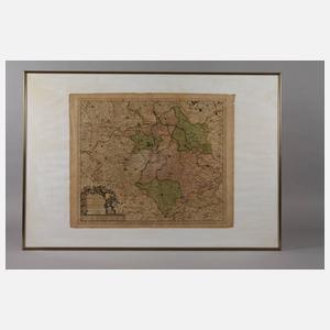 Frederik de Wit, Karte Sachsen und Thüringen