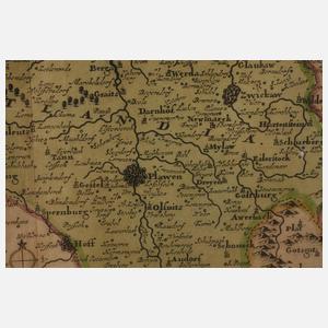 Frederik de Wit, Karte Sachsen und Thüringen