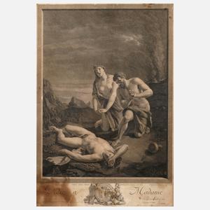 Carlo Ant. Porporati, Adam und Eva beweinen Abel