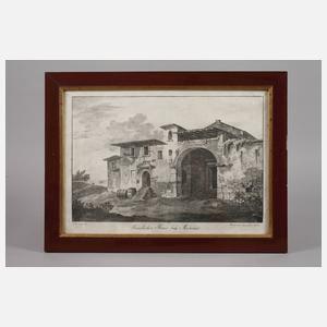 Giovanni II Quaglio, "Ländliches Haus bey Marino"