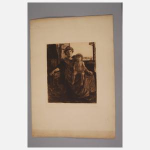 Albert Welti, "Mutter mit Kind"