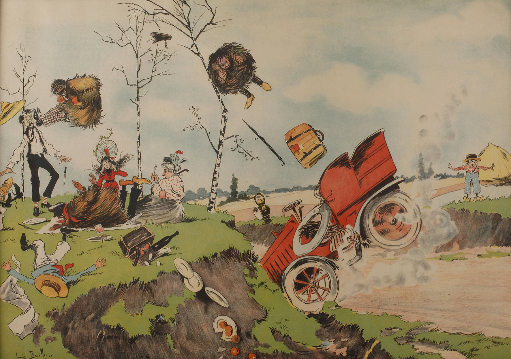 Louis Bailly, Ungebetener Besuch beim Picknick