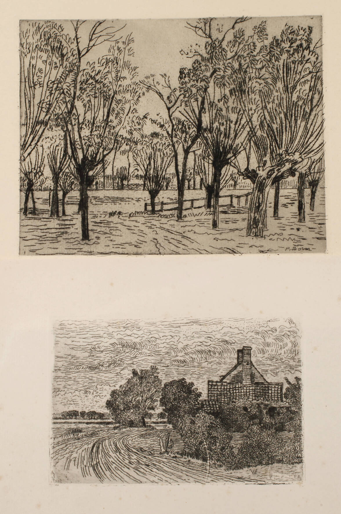 Prof. Paul Baum, Zwei Radierungen