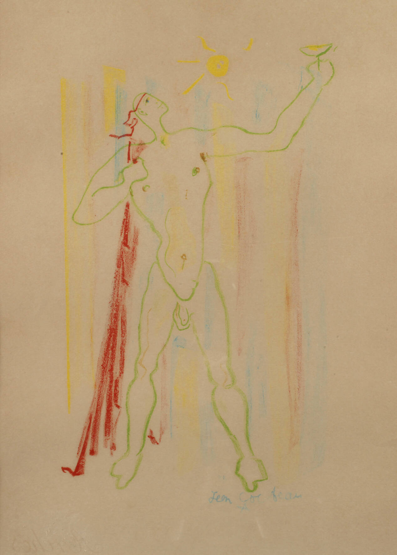 Jean Cocteau, Nackter Jüngling mit Kelch