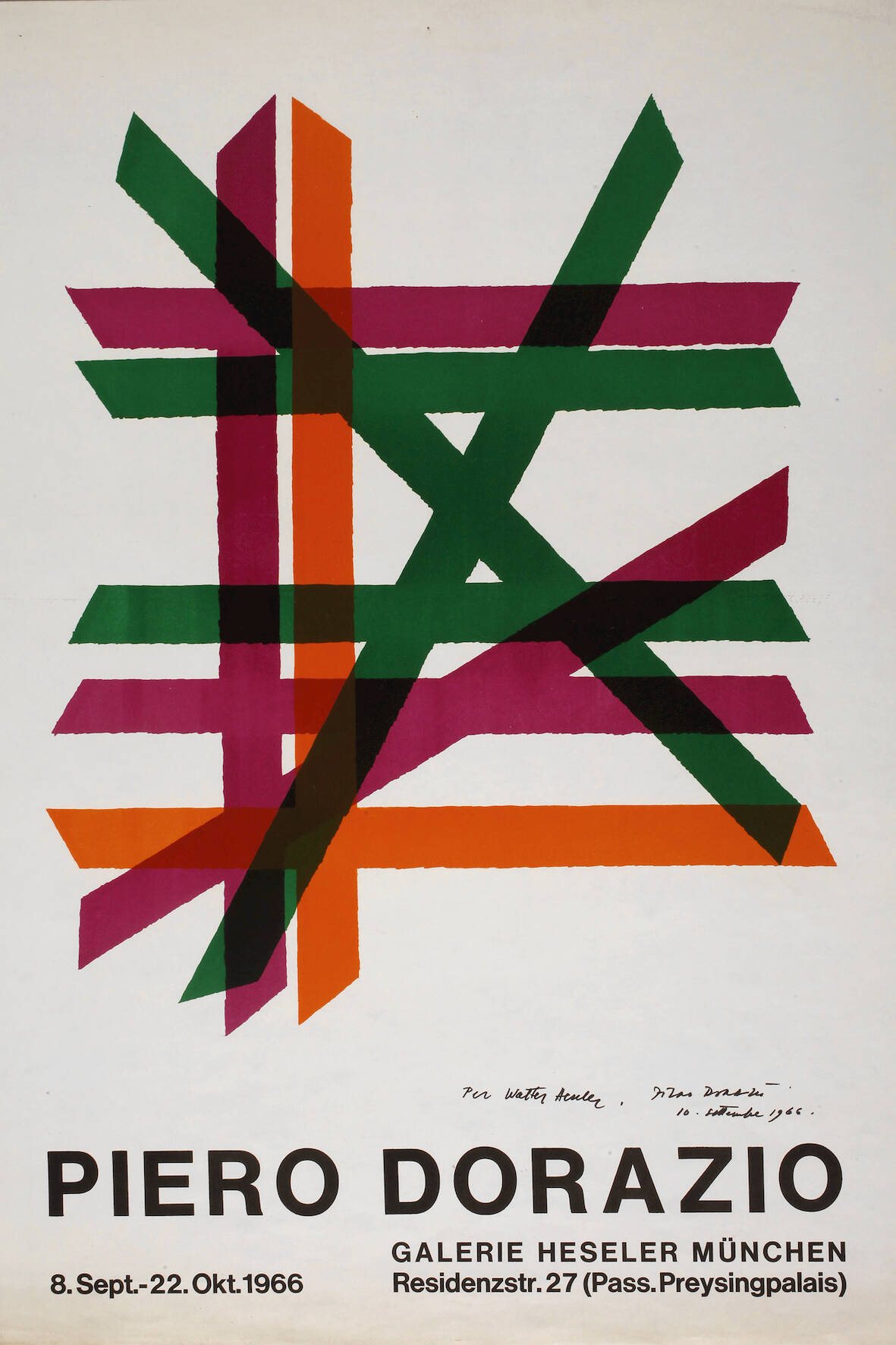 Piero Dorazio, Originalgraphisches Plakat