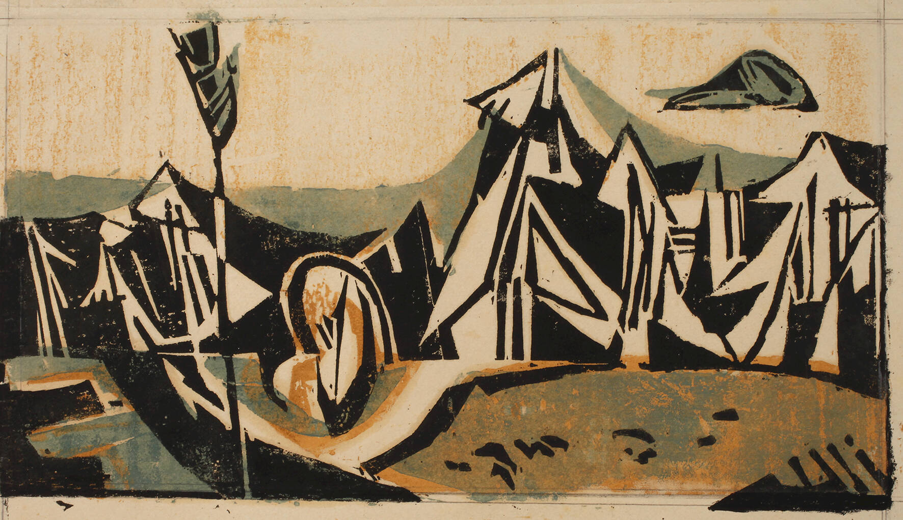 Hermann Frauenknecht, "Waldlandschaft-Version 2"