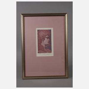 Prof. Ernst Fuchs, Adonis im Profil