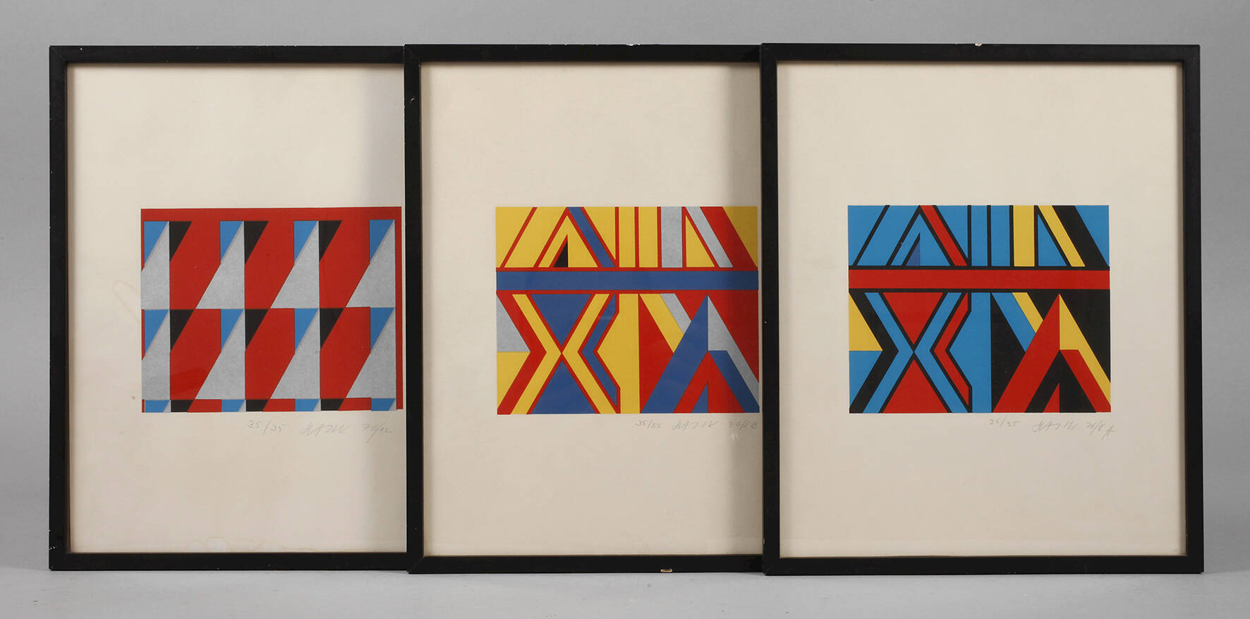 Otto Herbert Hajek, Serie abstrakte Kompositionen