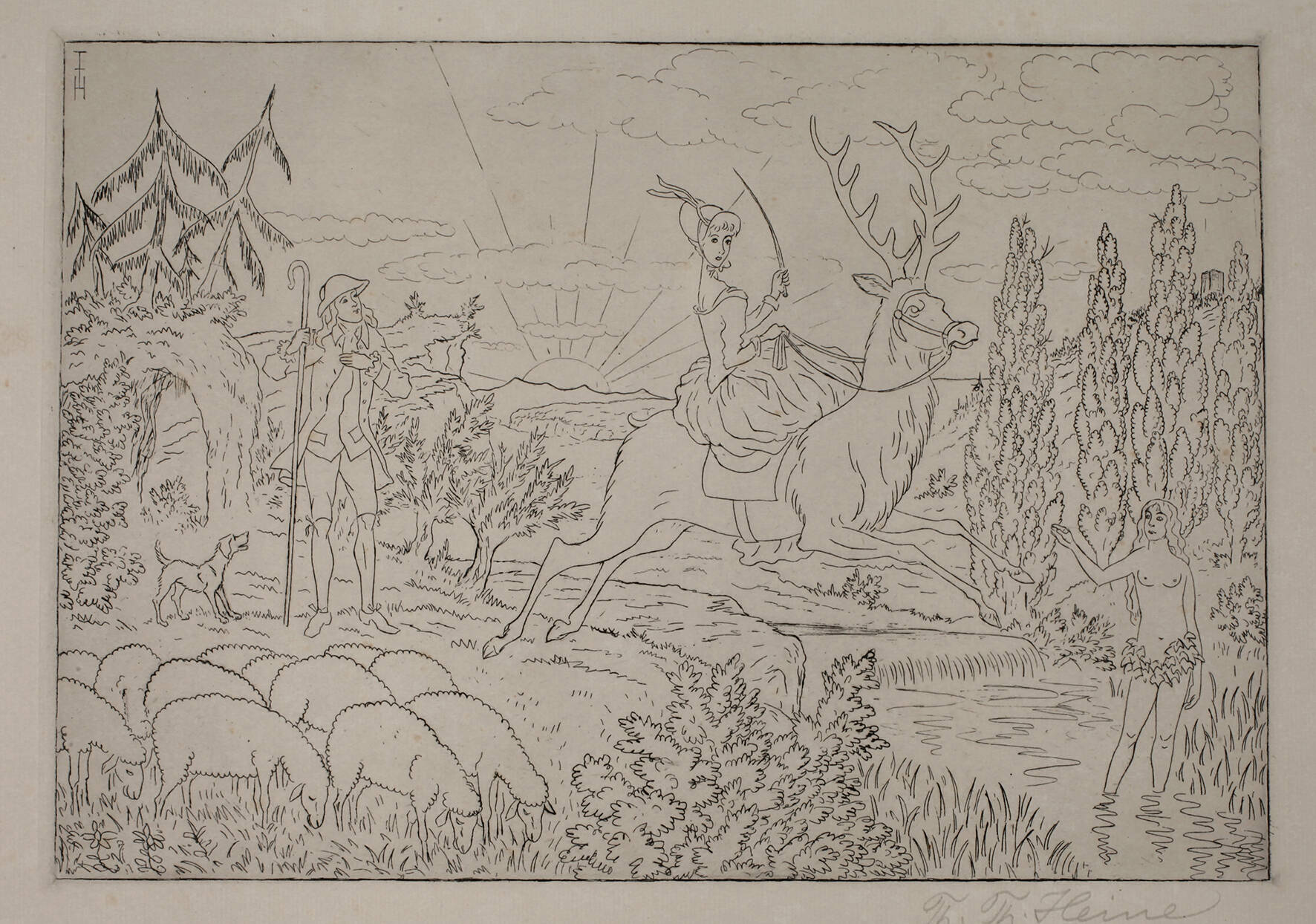 Thomas Theodor Heine, Der verliebte Schäfer